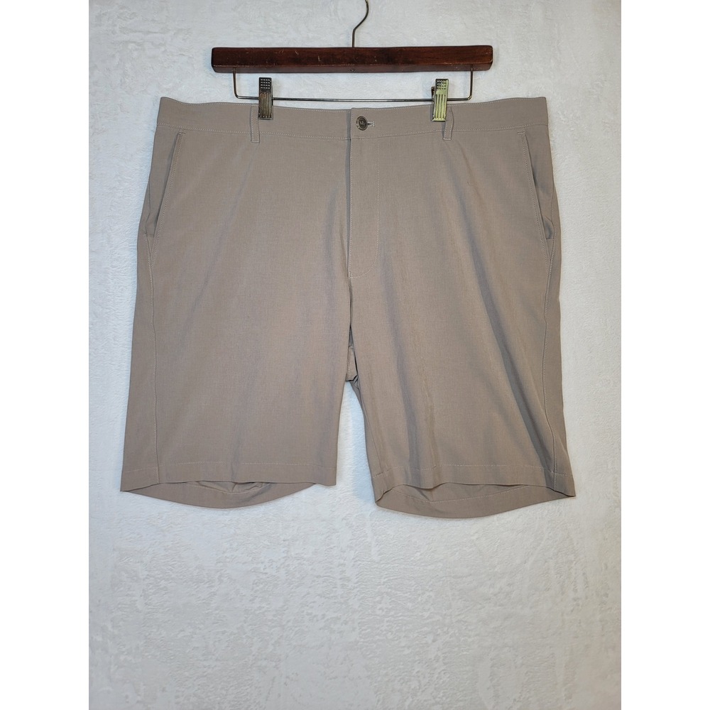 Peter Millar Shackleford Golf Performance Shorts Mens 38 Tan Khaki Classic Fit